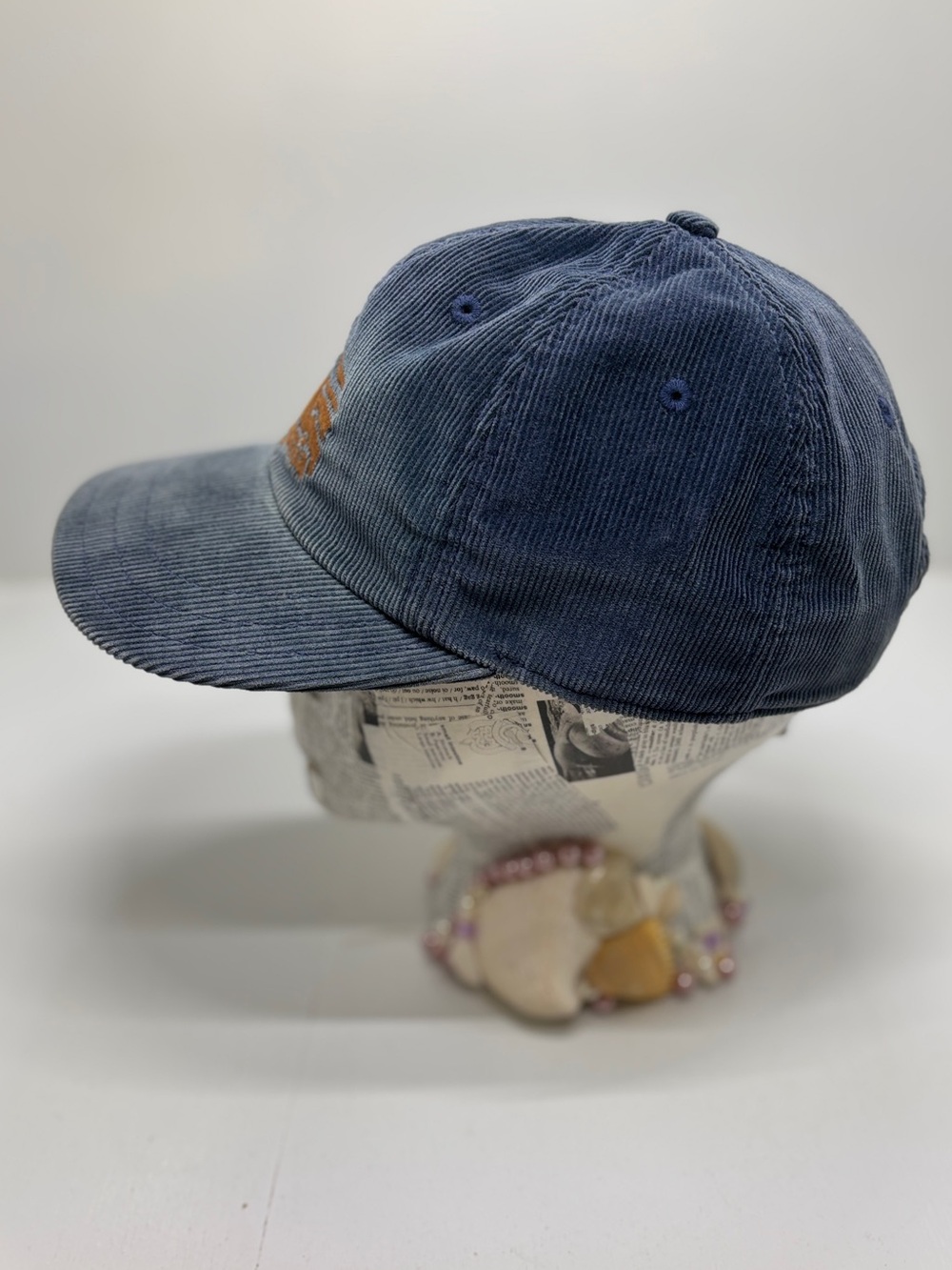 Patagonia Corduroy Strapback Hat Blue Embroidered Logo Adjustable Cap Vietnam - Picture 3 of 7
